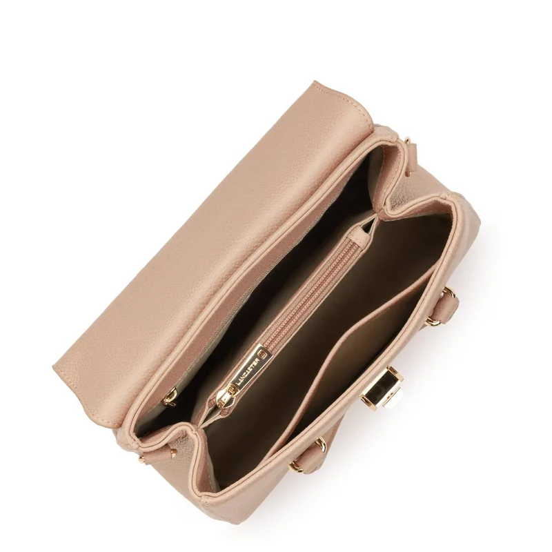 Lancaster Sac à main A rabat avec fermoir S Milano Cosmos Nude