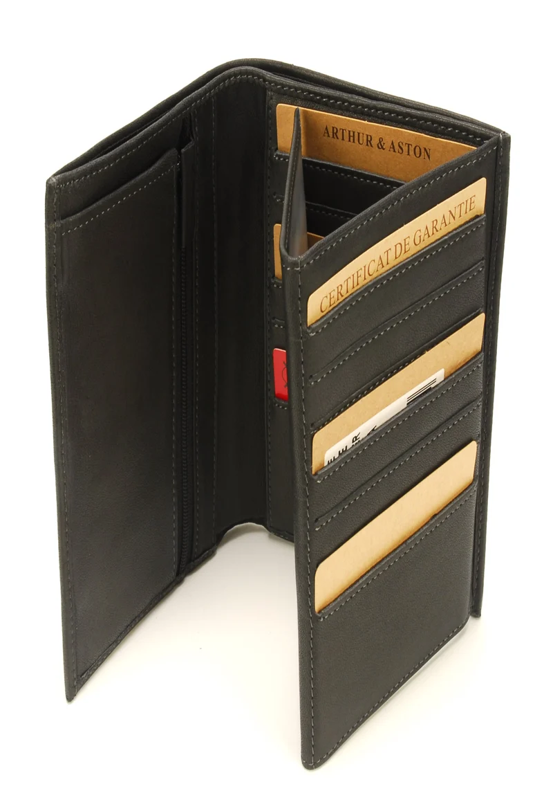 Arthur & Aston Portefeuilles Mixte, Homme, Femme Noir