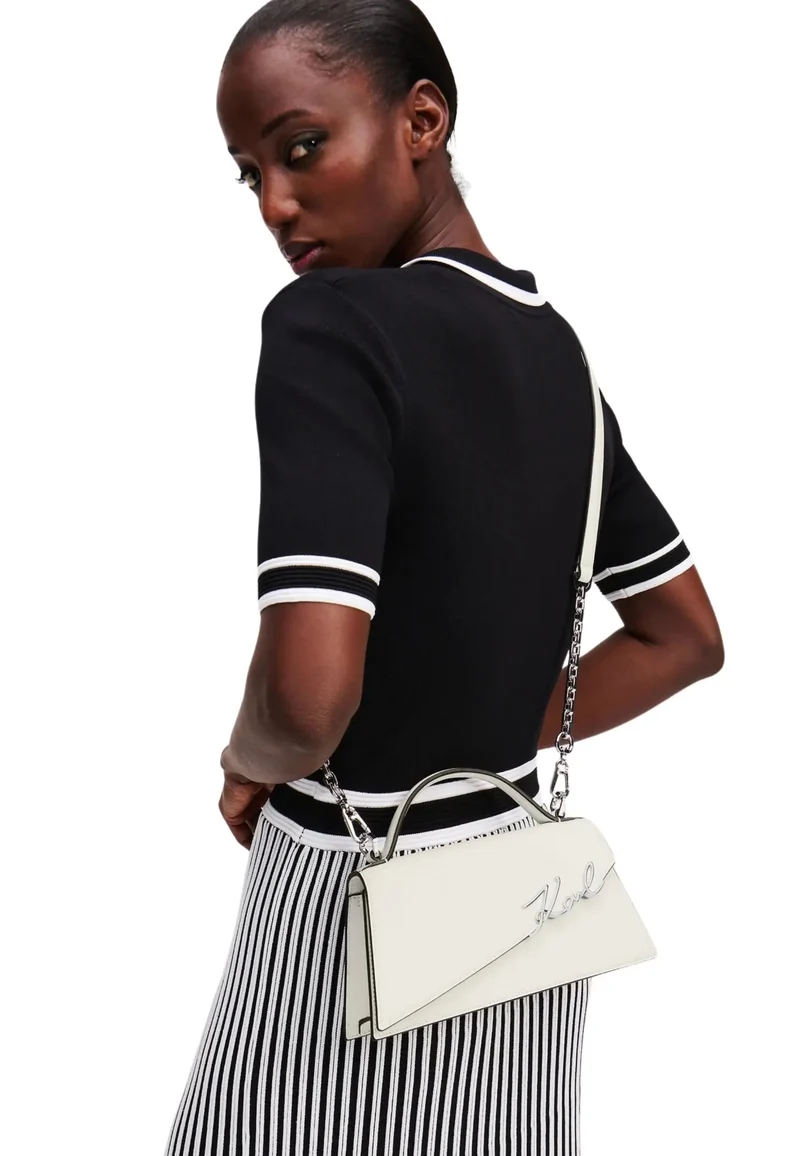 Karl Lagerfeld Sac Bandoulière Essentials Blanc