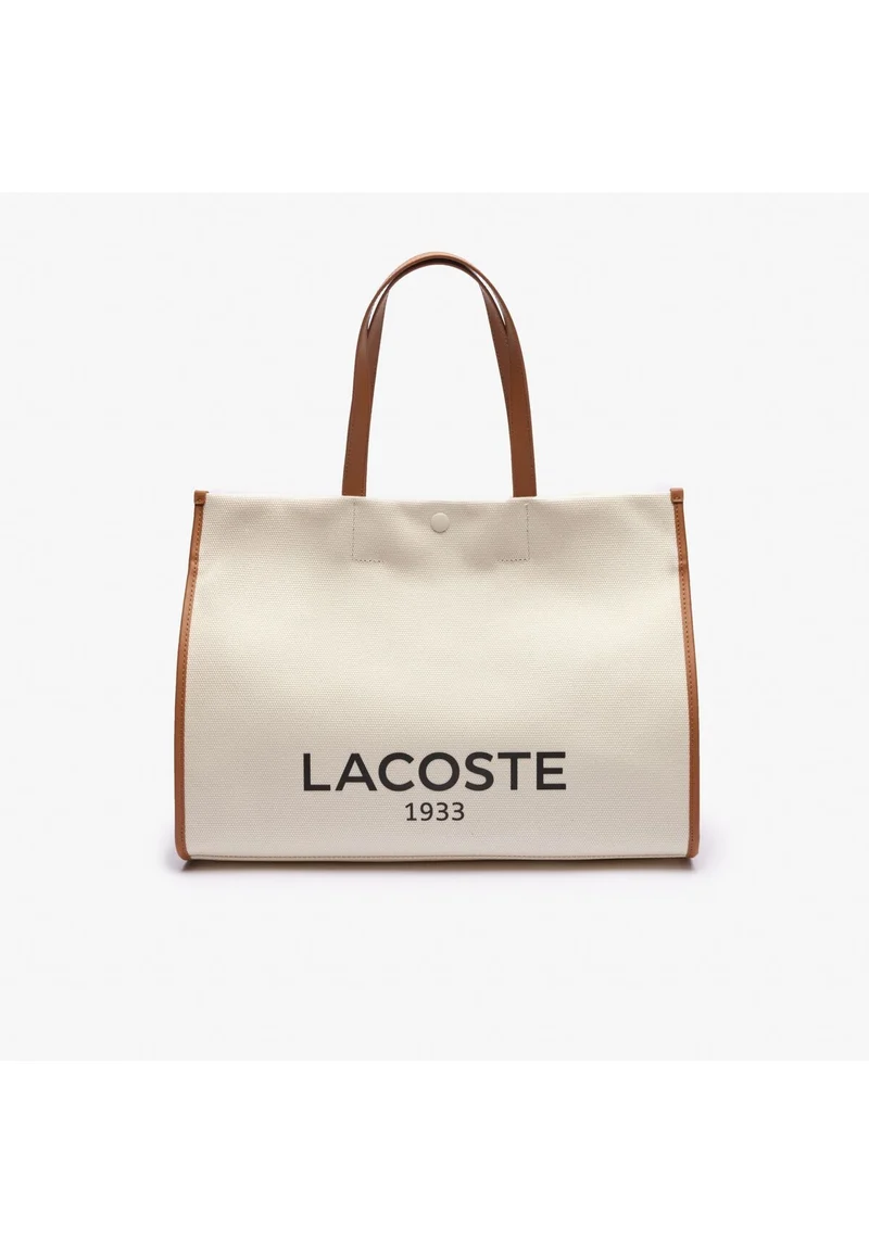 Lacoste Sac Cabas Heritage Canvas Lacoste Naturel Tan