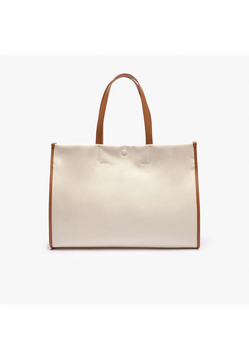 Lacoste Sac Cabas Heritage Canvas Lacoste Naturel Tan