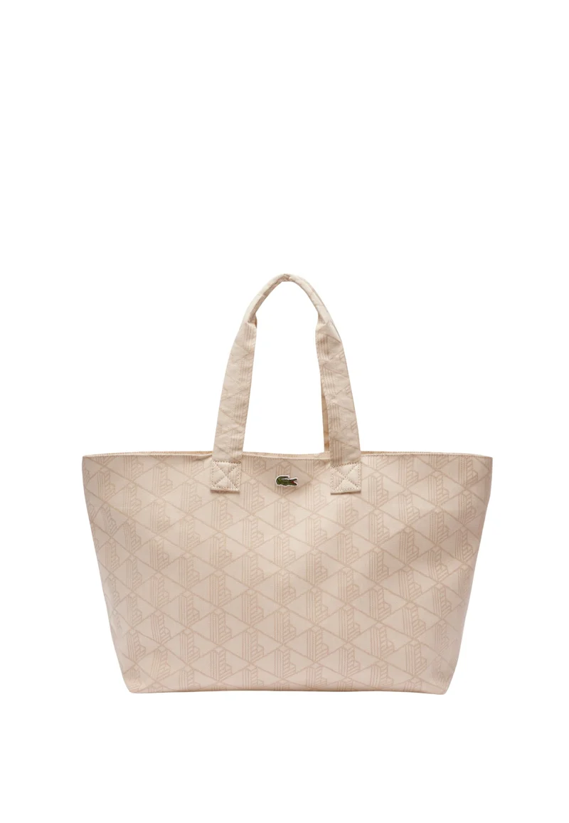Lacoste Sac Cabas XL Summer Pack Mono Jaquard Blanc