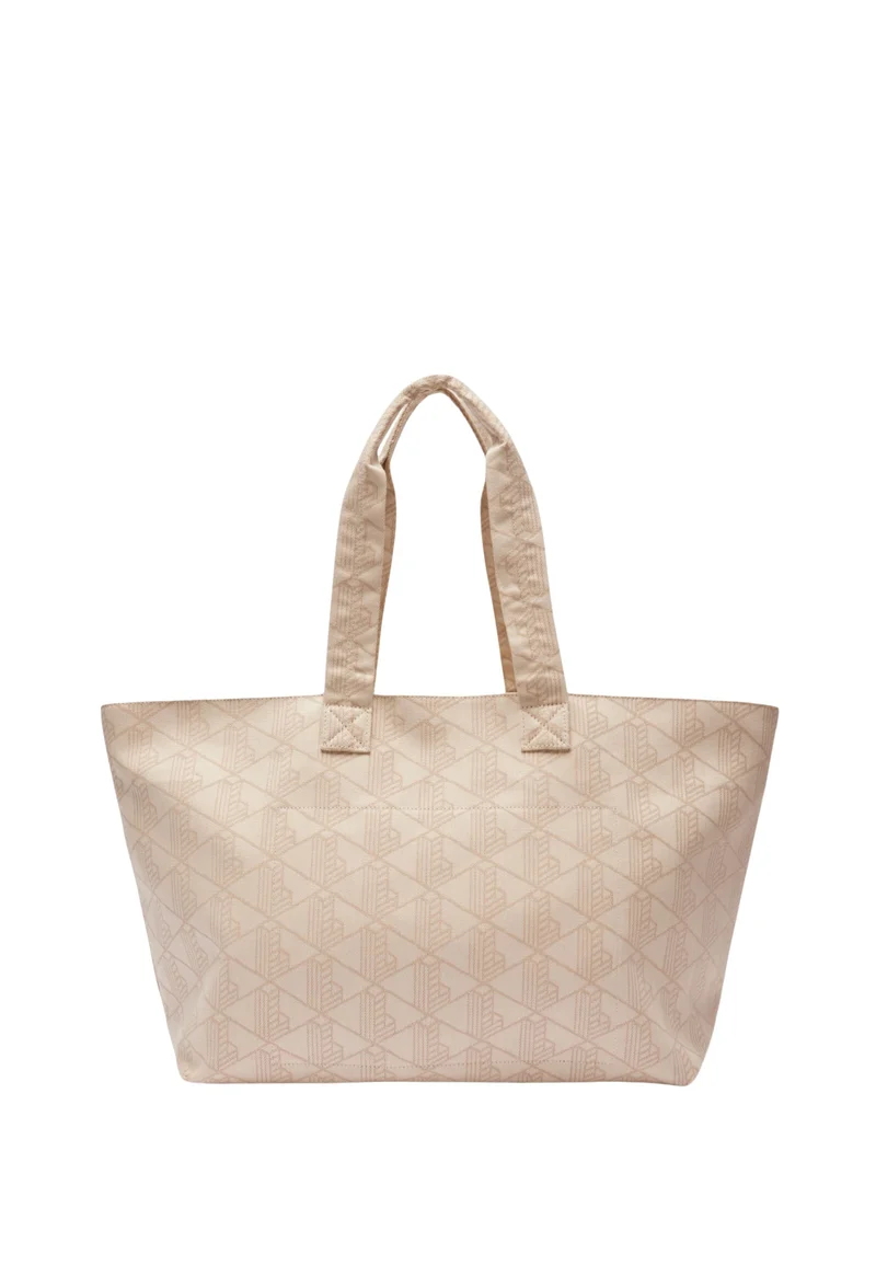 Lacoste Sac Cabas XL Summer Pack Mono Jaquard Blanc