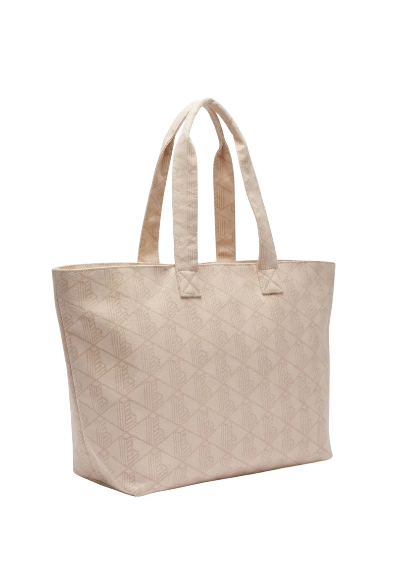 Lacoste Sac Cabas XL Summer Pack Mono Jaquard Blanc