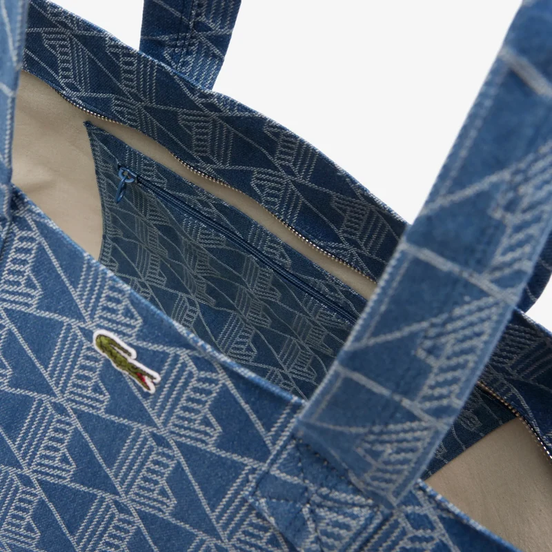 Lacoste Sac Cabas XL Summer Pack Mono Jacquard Denim
