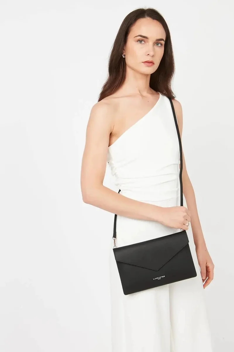 Lancaster Sac pochette Pur & Element City Noir/Champagne