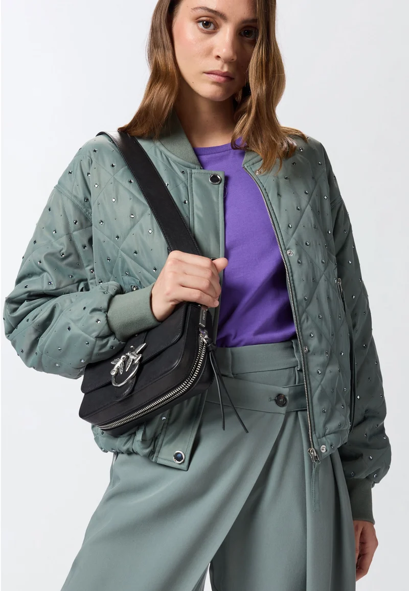 Pinko Sac Rabat Love One Slouchy Zip Mini Vite Noir