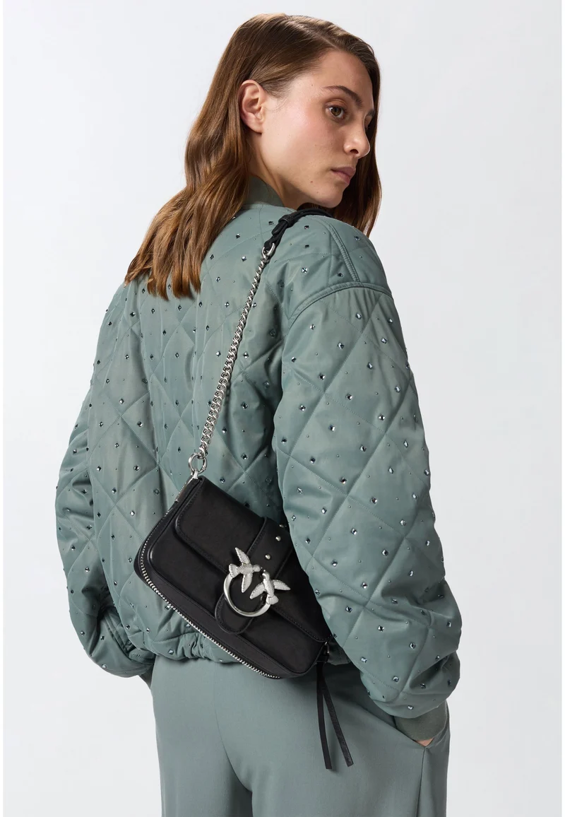 Pinko Sac Rabat Love One Slouchy Zip Mini Vite Noir