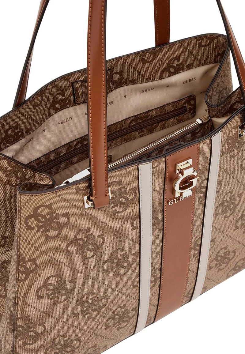 Guess Cabas Handbag Latte Logo