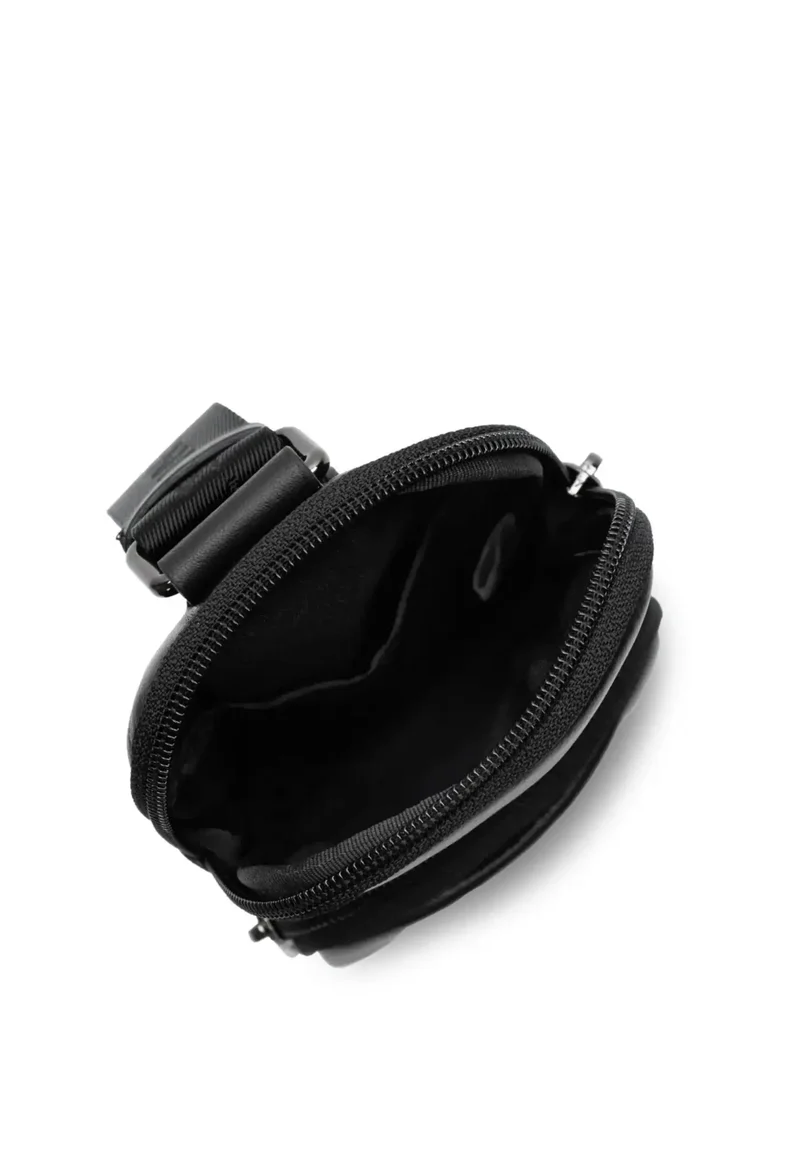 Lancaster Sacoche Zippé Soft Vintage Homme Noir