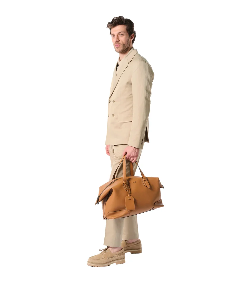 Lancel Sac voyage Charlie Camel