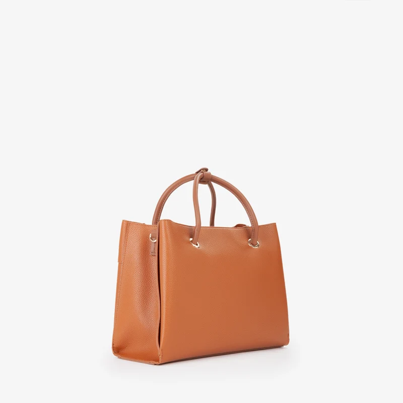 Valentino Sac Cabas Alexia Marron Femme Cuoio