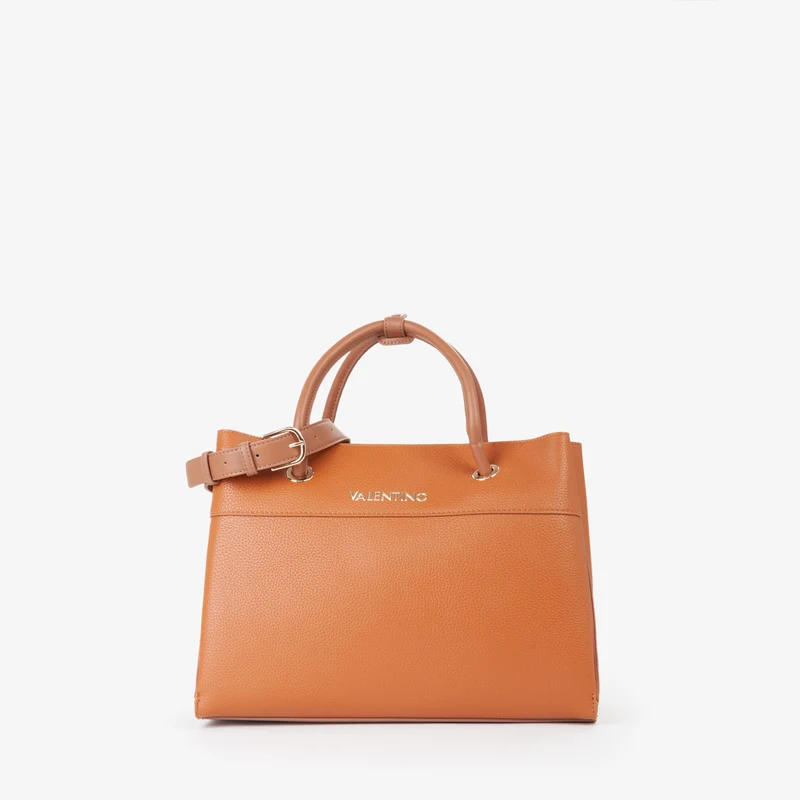 Valentino Sac Cabas Alexia Marron Femme Cuoio