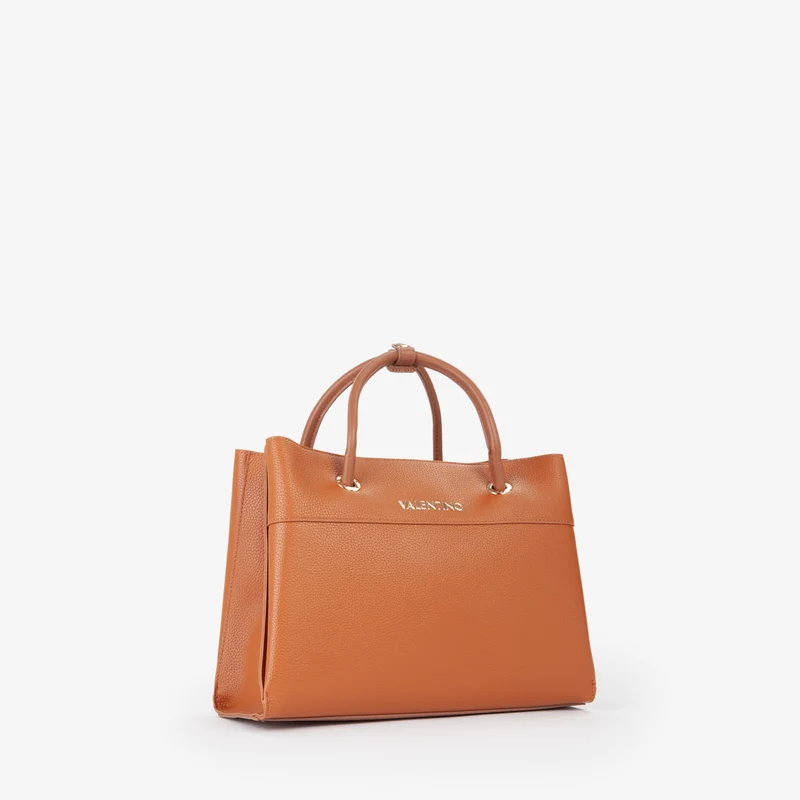 Valentino Sac Cabas Alexia Marron Femme Cuoio