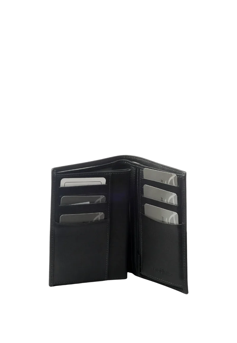 David William Portefeuille cuir Deco anti piratage Noir