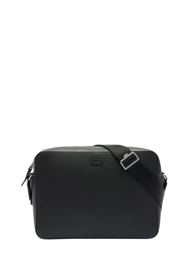 Lacoste Sac à bandoulière Chantaco en cuir Noir