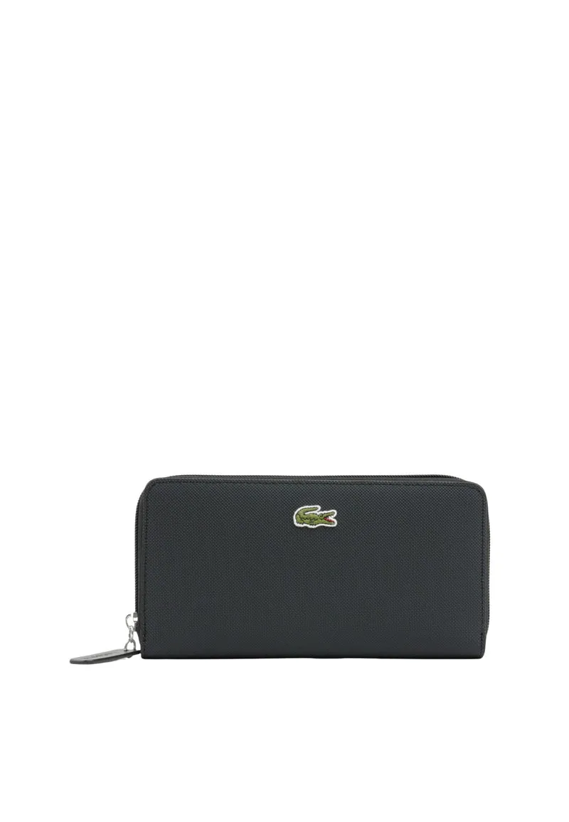 Lacoste Grand portefeuille zippé L.12.12 Concept Noir