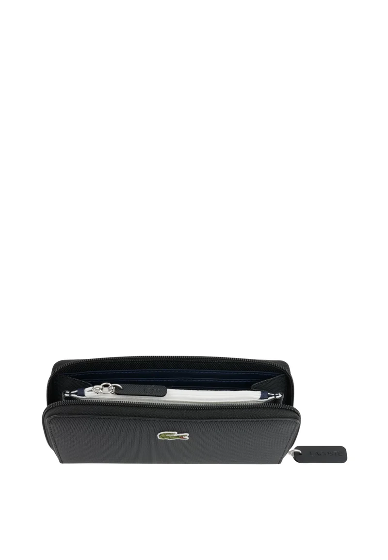 Lacoste Grand portefeuille zippé L.12.12 Concept Noir