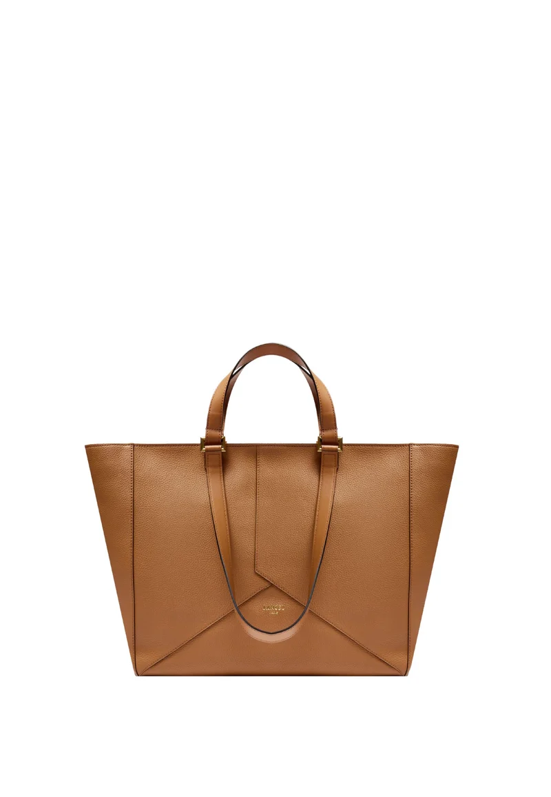 Lancel Cabas Enveloppe Camel Femme