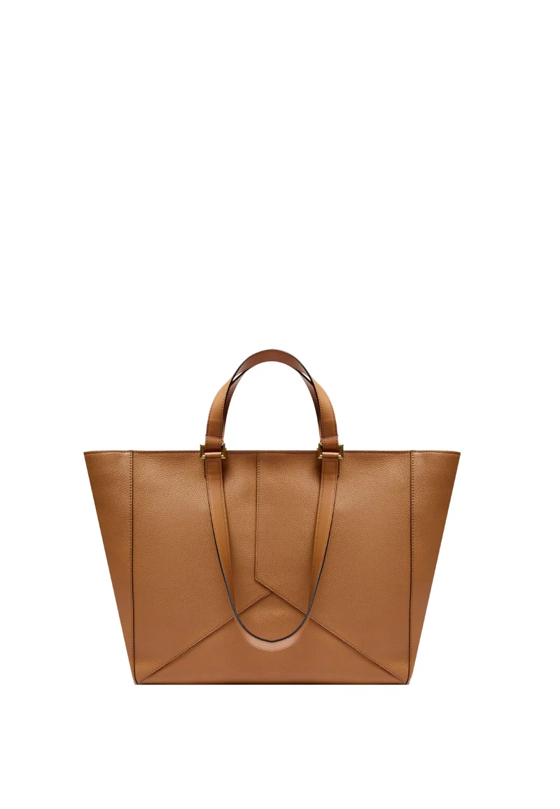 Lancel Cabas Enveloppe Camel Femme