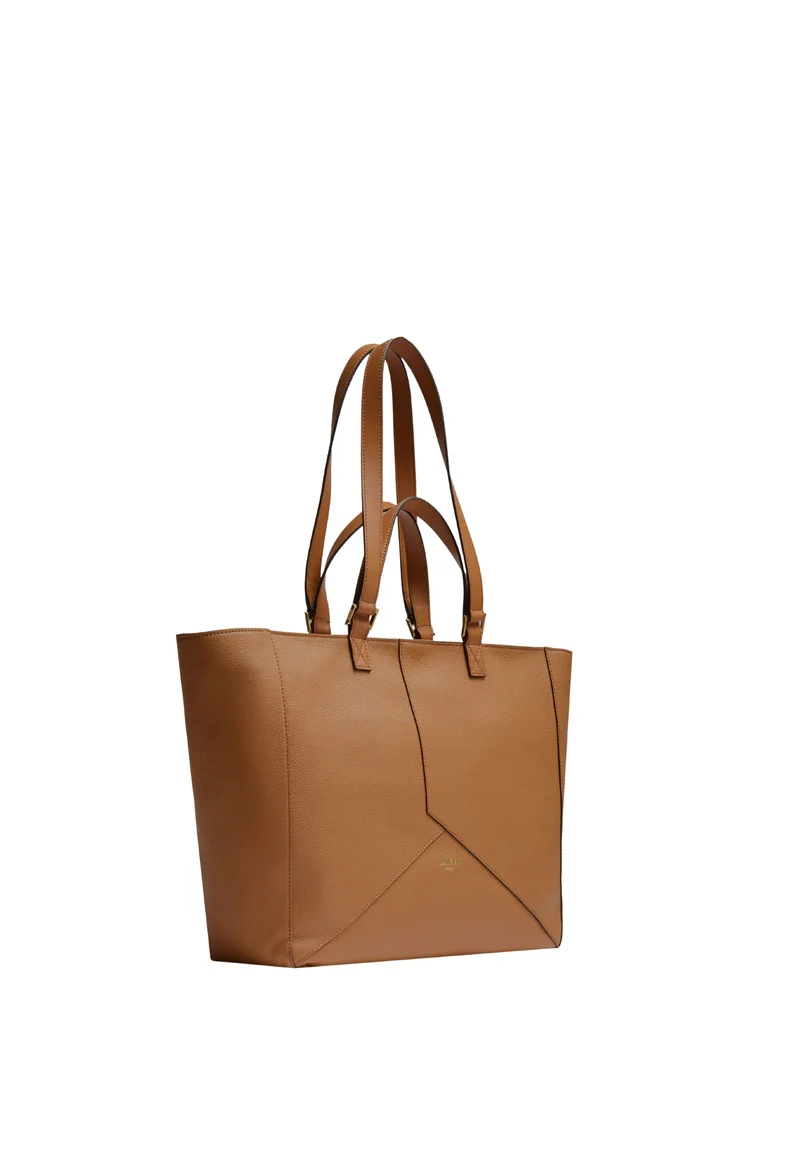 Lancel Cabas Enveloppe Camel Femme