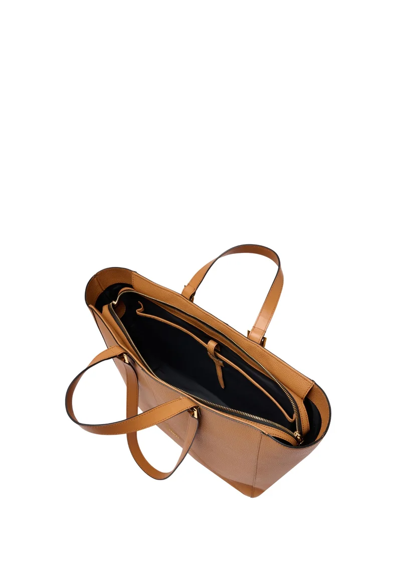 Lancel Cabas Enveloppe Camel Femme