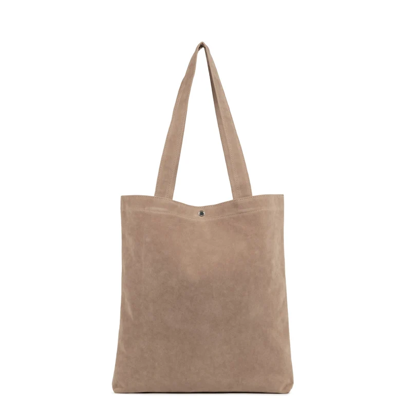 Lancaster Sac cabas épaule Avec Pression M Suédine KBA Beige Foncé