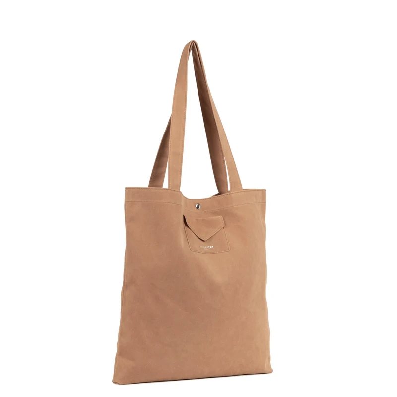 Lancaster Sac cabas épaule Avec Pression M Suédine KBA Moka