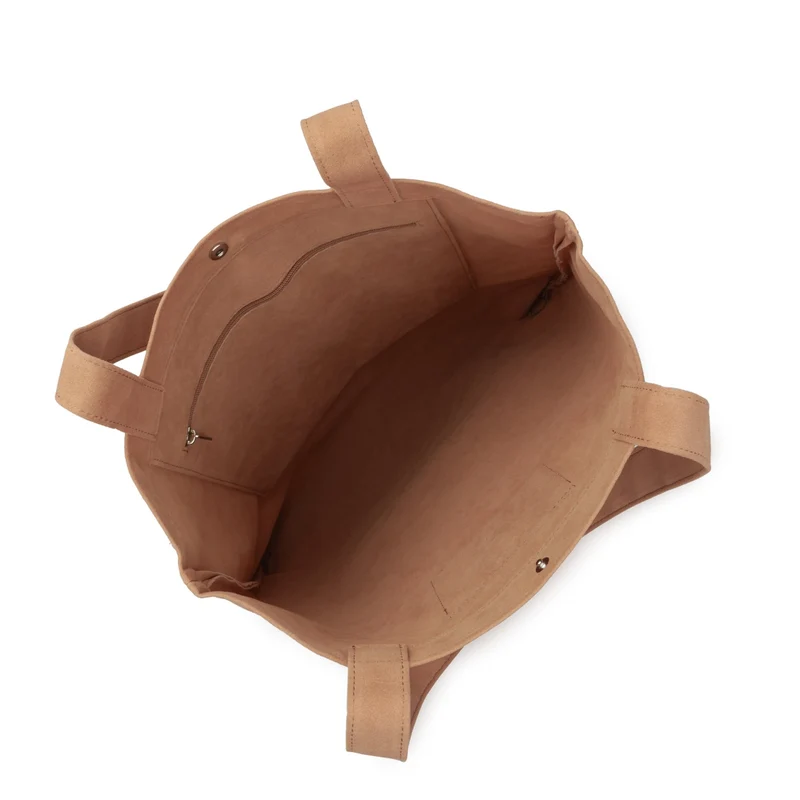 Lancaster Sac cabas épaule Avec Pression M Suédine KBA Moka