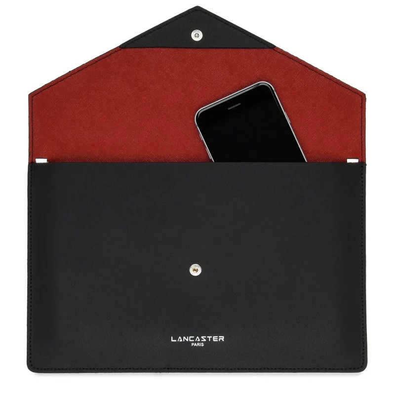 Lancaster Sac pochette Pur & Element City Noir/Rouge