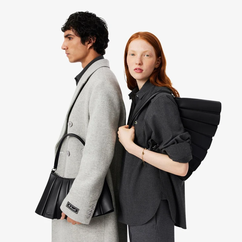 Lacoste Sac Bandoulière Lenglen Défilé Noir