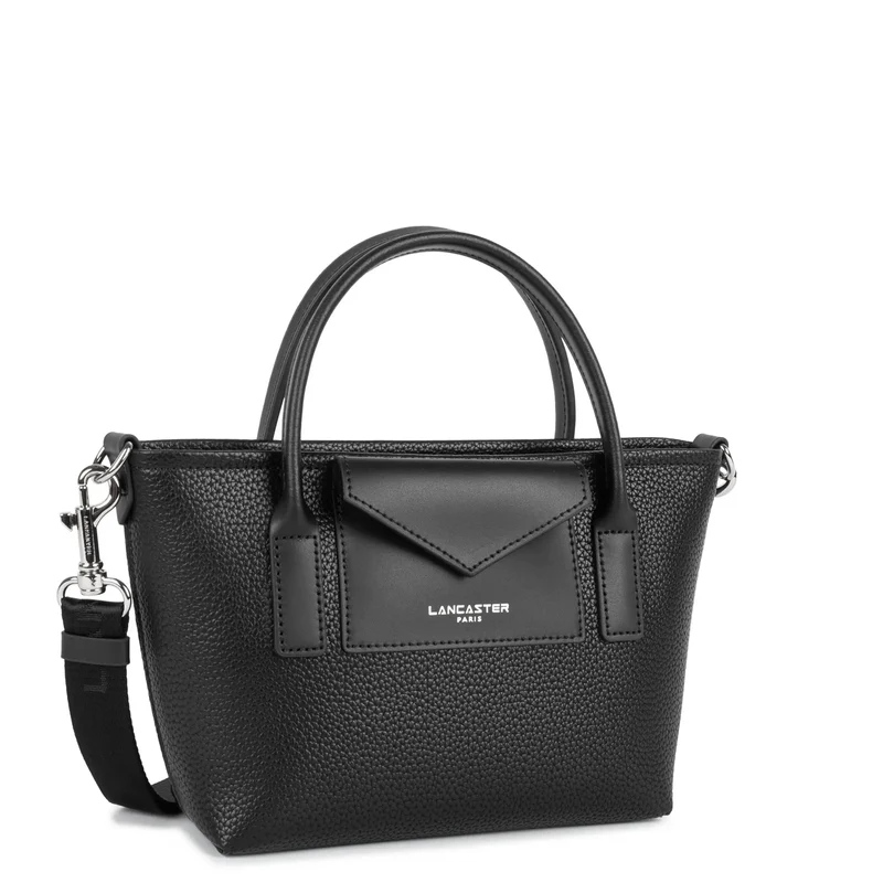 Lancaster Sac cabas main Zippé Maya Double KBA Noir