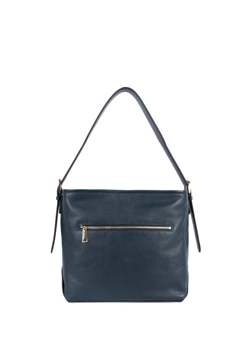 Lancaster Sac seau Zippé Dune Bleu Foncé
