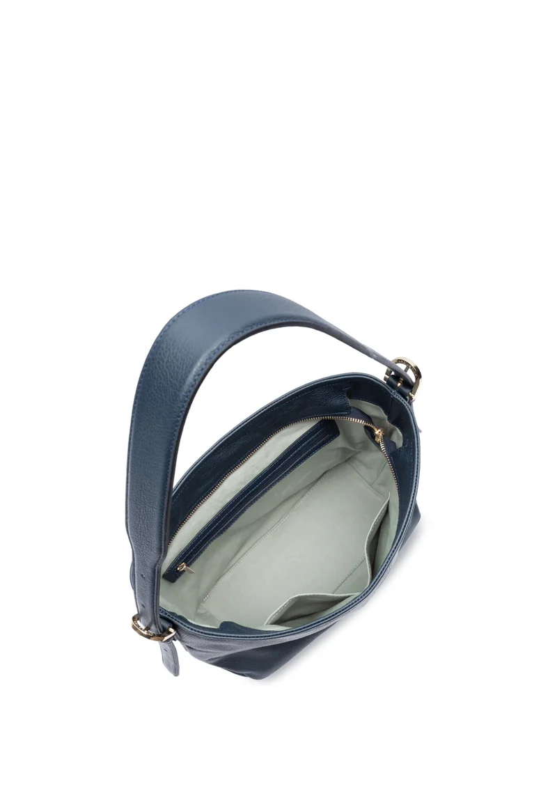 Lancaster Sac seau Zippé Dune Bleu Foncé