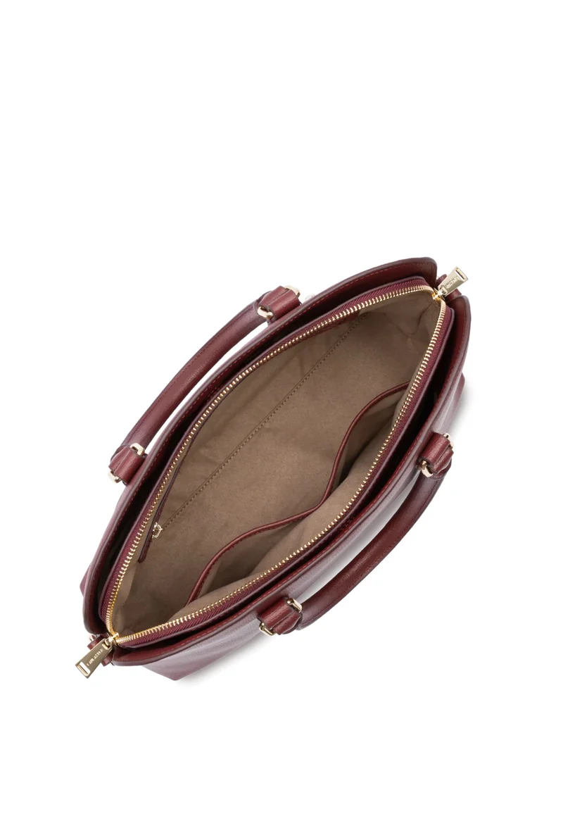 Lancaster Sac demi lune Zippé Sierra Jia Bordeaux