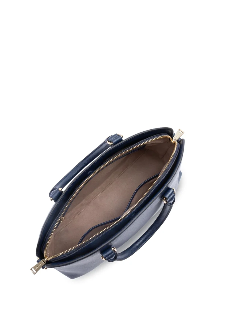 Lancaster Sac demi lune Zippé Sierra Jia Bleu Foncé