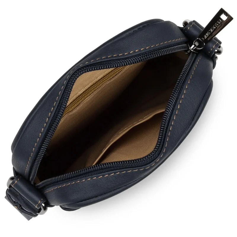 Lancaster Sacoche cuir Homme SOFT VINTAGE Bleu/Camel