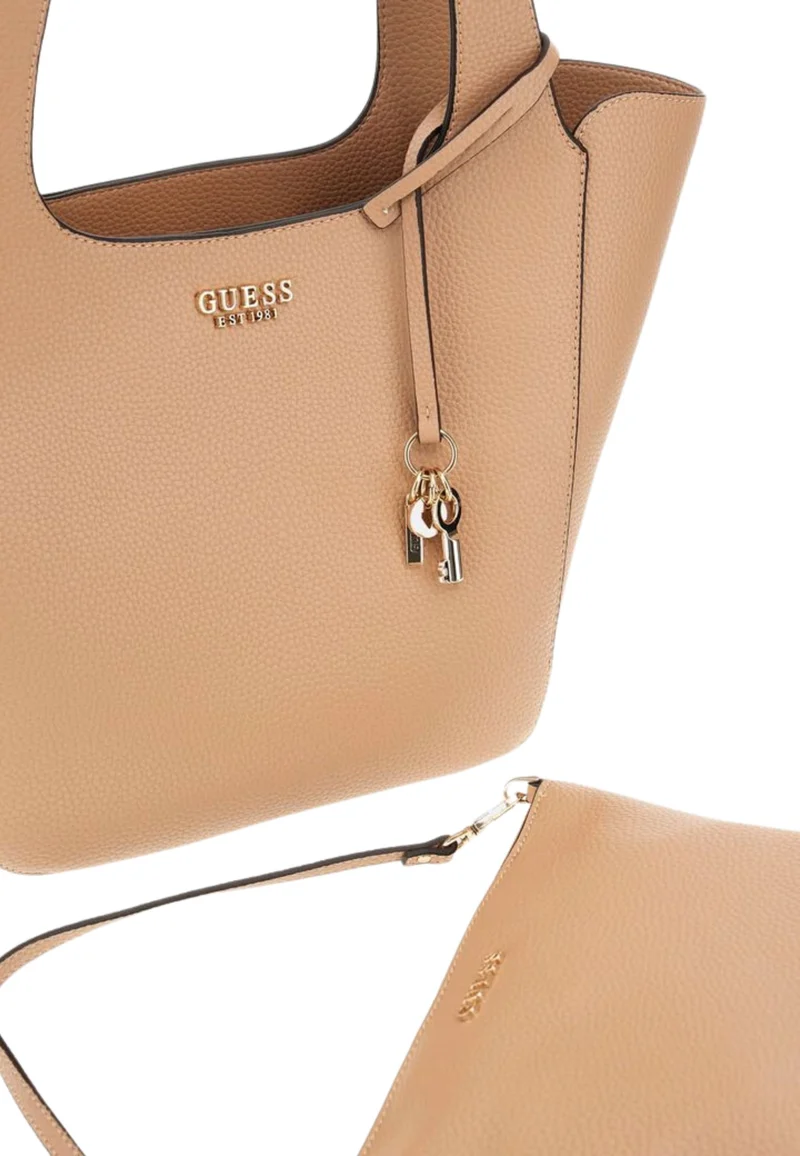Guess Sac Bandoulière Anadela 3 Comp Satch Beige