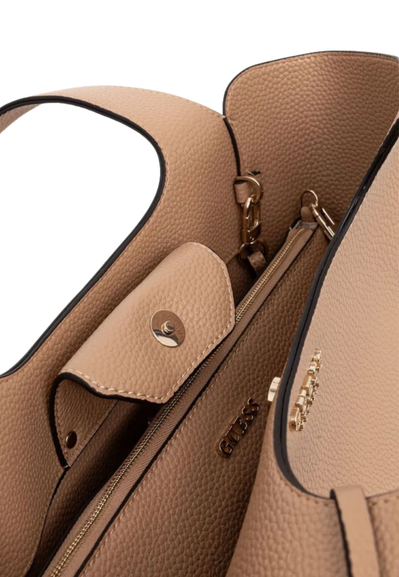 Guess Sac Bandoulière Anadela 3 Comp Satch Beige