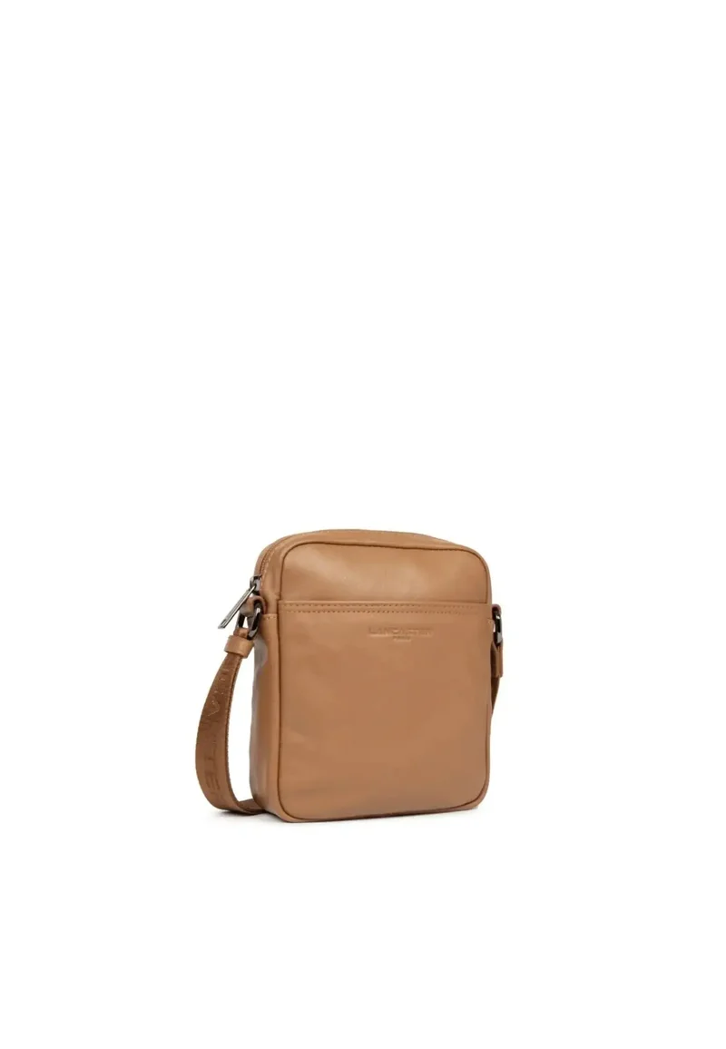 Lancaster Sacoche Cuir Soft Vintage Homme Camel