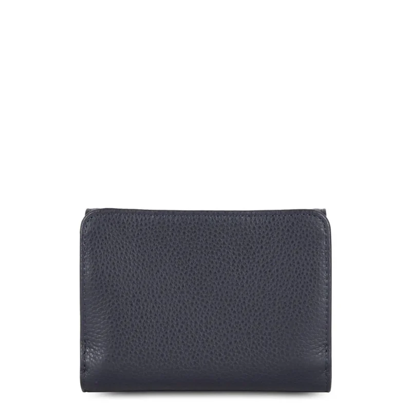 Lancaster Portefeuille Foulonné PM Bleu Foncé