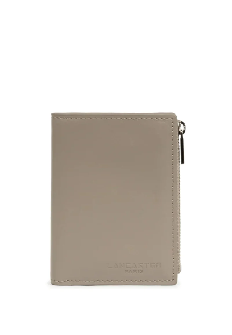 Lancaster Portefeuille Pliée Paris PM Galet Fonce