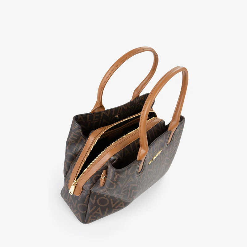 Valentino Porte Document Regina Re Marron Femme Moro/Naturale