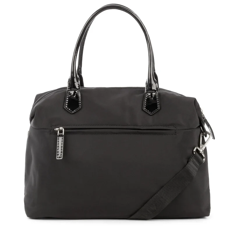 Lancaster Sac porté main Vernis Basic Noir