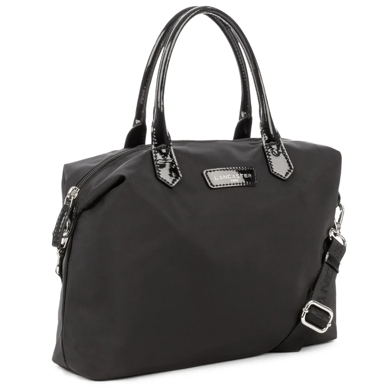 Lancaster Sac porté main Vernis Basic Noir