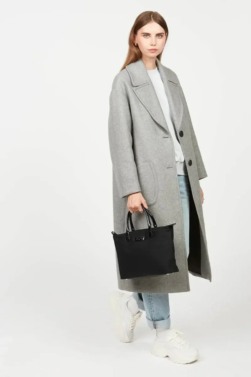 Lancaster Sac porté main Vernis Basic Noir