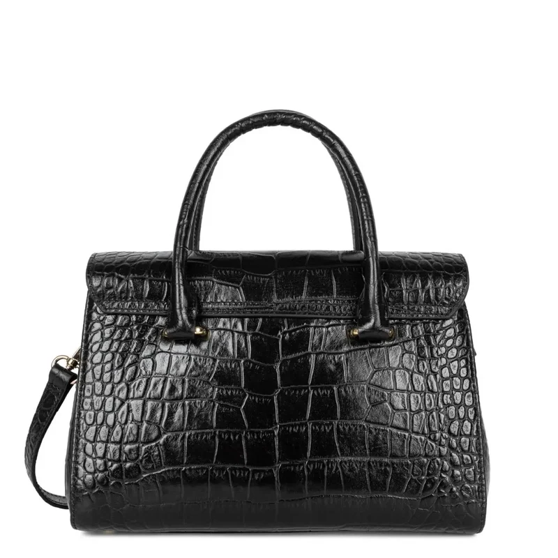 Lancaster Sac à main A rabat avec fermoir S Exo Noir