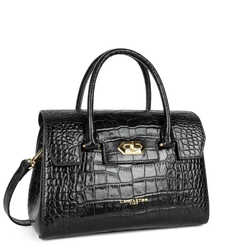 Lancaster Sac à main A rabat avec fermoir S Exo Noir