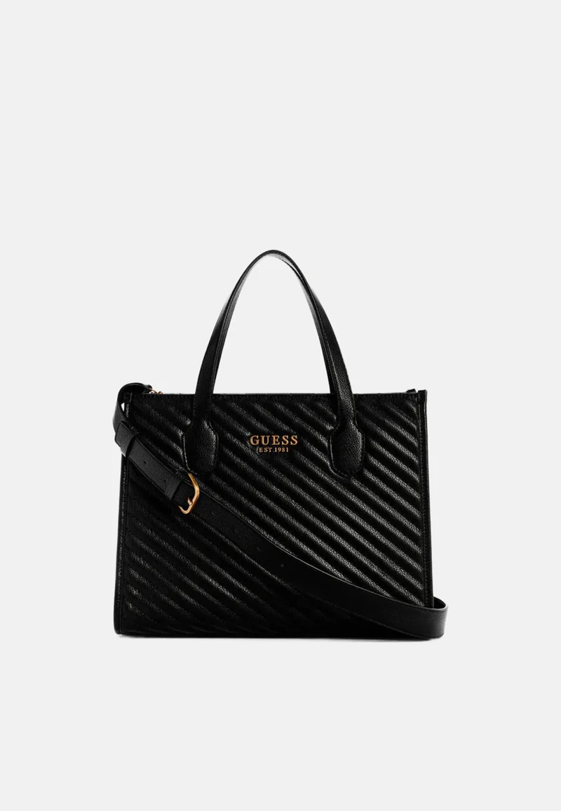 Guess Cabas Silvana 2 Comp Tote Black