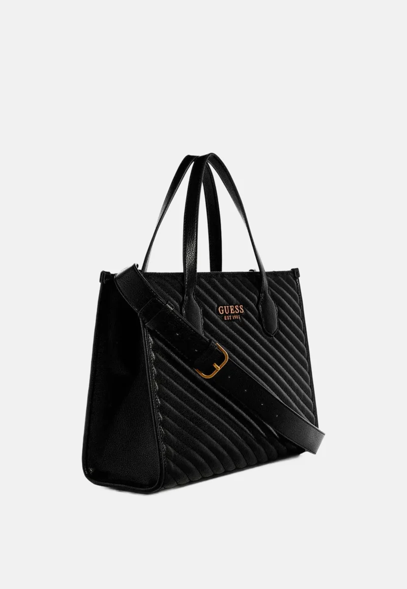 Guess Cabas Silvana 2 Comp Tote Black
